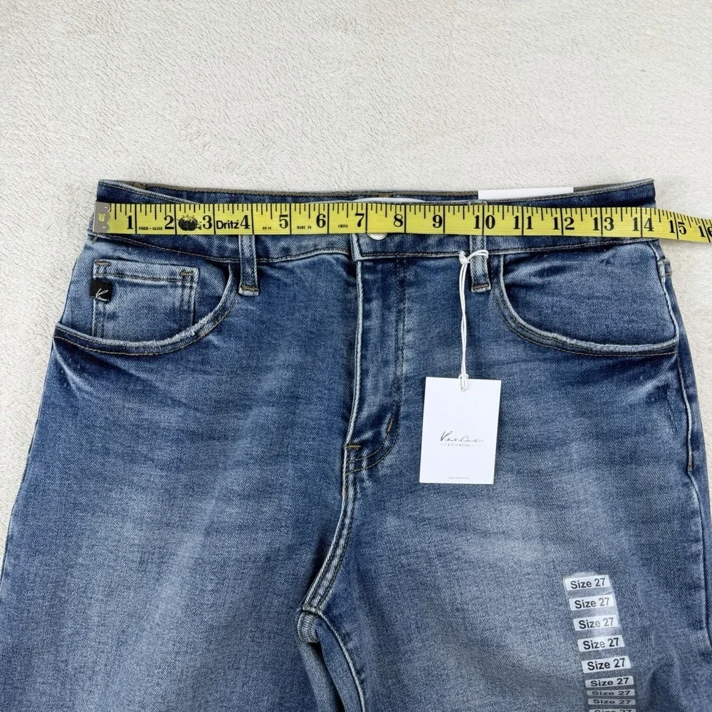 KanCan High Rise Barrel Jeans Womens 27 Blue Denim‎ Stretch-NWT-KC20084M